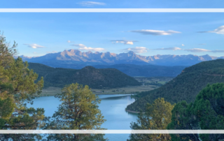 Ridgway State Park view of mountains and water