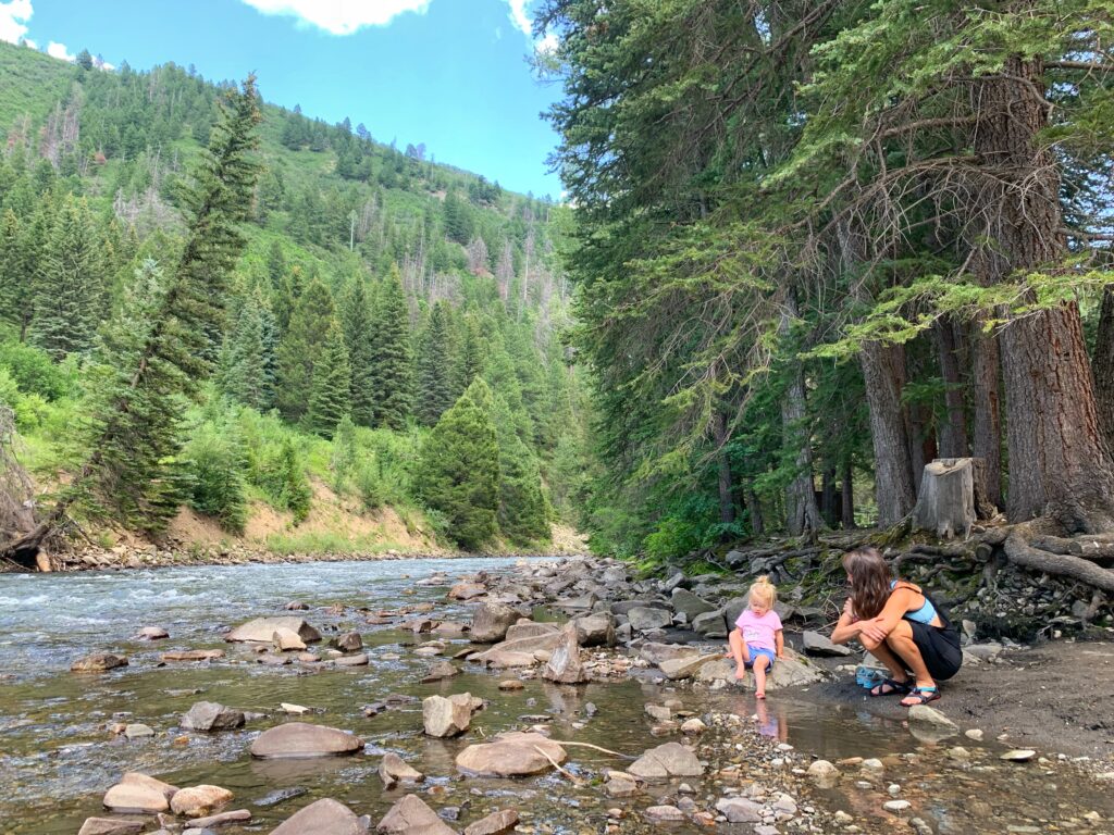 Bogan Flats Campground River view