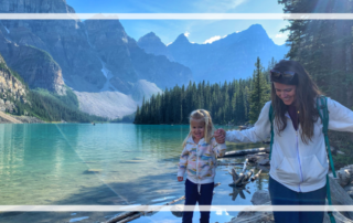 banff itinerary with a toddler moraine lake